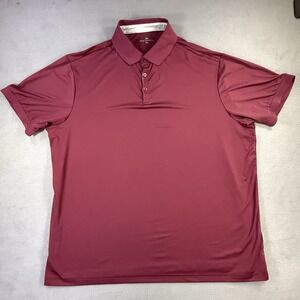 Mio Marino Polo Maroon Short Sleeve Collared Men's Shirt Size 3XL